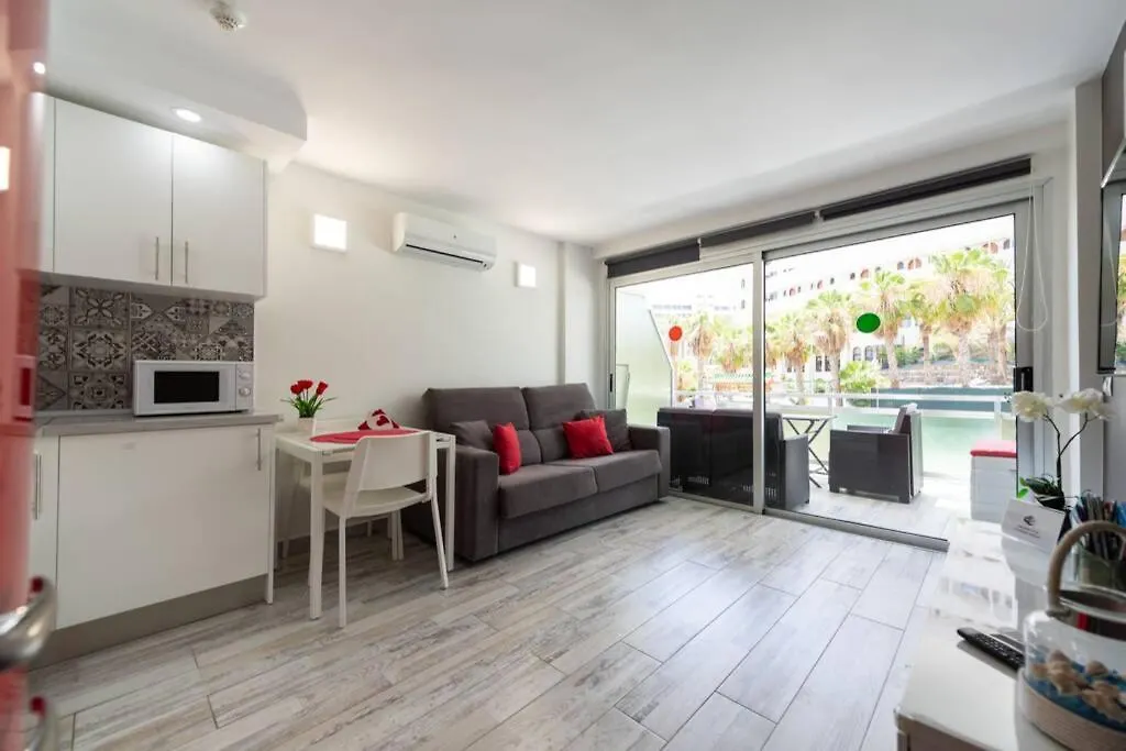 Lägenhet Luxury Apt 1 Minute From The Beach Of The Dunes Playa del Inglés Spanien